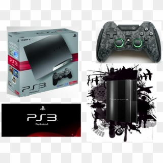 Ps3 Logo, Ps3 Image, Ps3 Packaging, Ps3 Controller - Ps3 Slim 250 Gb, HD Png Download