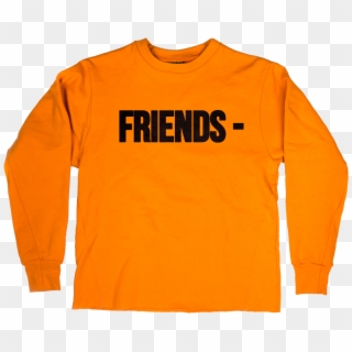 Vlone Friends Orange Crewneck - Orange Vlone Friends Crewneck, HD Png Download