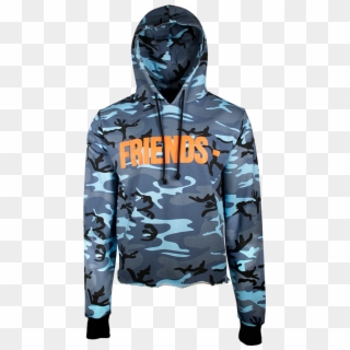 Vlone Launches Updated Webstore Http - Vlone Blue Camo Hoodie, HD Png Download