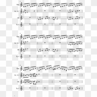 Sacred Grove Sheet Music Composed By Koji Kondo 2 Of - Steven Universe Songs Clarinet, HD Png Download