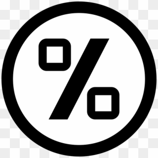 Percent Percentage Sign Percentage Sign Math - Number 14 In Circle, HD Png Download