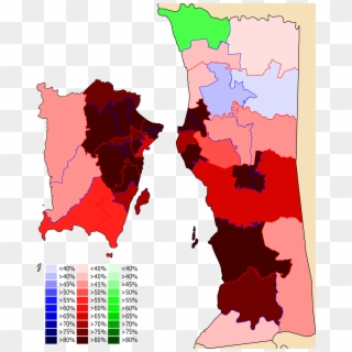 Penang Election Results Map By Percentage, - Penang Island, HD Png Download
