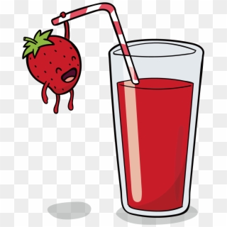 Orange Juice Smoothie Pomegranate Juice Strawberry - 果汁 卡通, HD Png Download