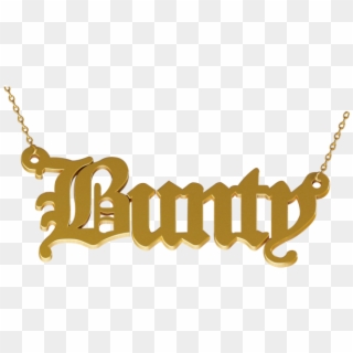 Personalised Name Necklace - Bunty Name Png, Transparent Png