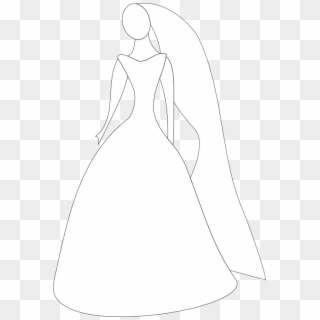 Bride, Wedding, Dress, Gown, Bridal - Girl Wedding Clipart Png, Transparent Png