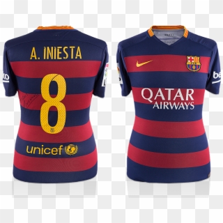 Andres Inesta Matchworn Barcelona Shirt - Barcelona, HD Png Download