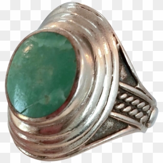 Amazonite Ring, Sterling Silver, Vintage Ring, Size - Jade, HD Png Download