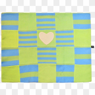 Blue & Green Heart Blanket - Heart, HD Png Download
