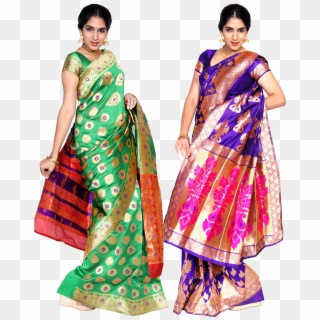 Pure Silk Sarees, HD Png Download - 1126x625(#6130854) - PngFind
