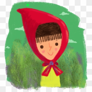Little Red Riding Hood - Child Art, HD Png Download