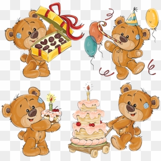 Teddy Bear Clip Art - Gelukkige Valentynsdag, HD Png Download