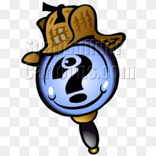 Magnify Glass Question Mark With Sherlock Hat - Magnifying Glass And Question Mark, HD Png Download