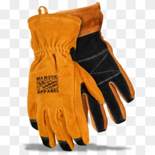 Majestic Structural Firefighting Glove Gauntlet - Leather, HD Png Download