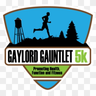 Gaylord Gauntlet 5k Logo Tagline And White Stroke, HD Png Download