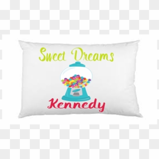 Personalized Children's Pillow Case, Sweet Dreams Gumball - Cushion, HD Png Download