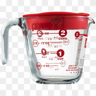 Pyrex Prepware 2 Cup Measuring Cup With Red Plastic - Teapot, HD Png Download