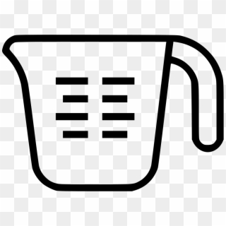 - Measuring Cup Icon Black And White , Png Download - Measuring Cup Clipart Black And White Free, Transparent Png