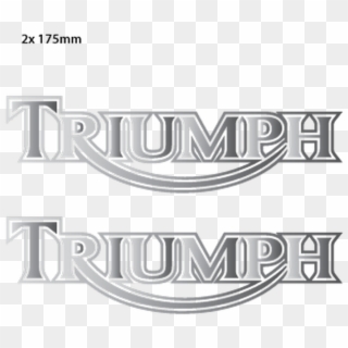 Triumph Logo Chrome Decals Triumph 15 Boat - Triumph Motorcycle, HD Png Download