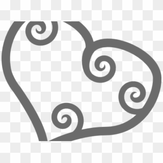 Heart Clipart Scrollwork - Clip Art, HD Png Download