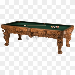 Free Png Download Very Ornate Billiard Table Png Images - Pool Table Transparent Png, Png Download