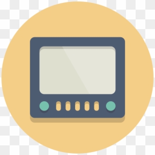 Circle Icons Tv - Tv In A Circle Clipart, HD Png Download