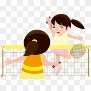 Clipart Children Badminton, HD Png Download