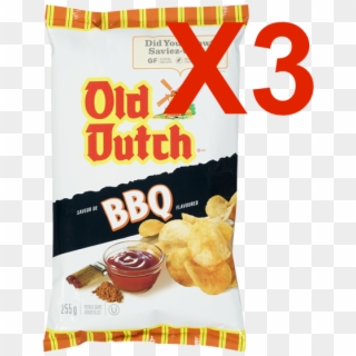 Details About 3 Large Bags 255g Of Canadian Old Dutch - Old Dutch Potato Chips, HD Png Download