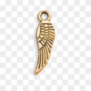 Gold Angel Wing Charm - Pendant, HD Png Download