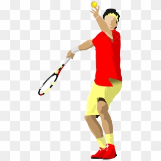 Alright I Know My Level - Tennis Player Cartoon Transparent, HD Png Download
