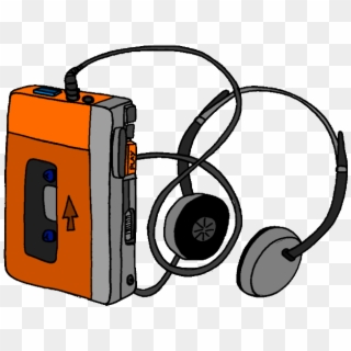 Headphones, Walkman, Computer Icons, Headset, Communication - Walkman Cartoon, HD Png Download