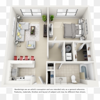 Holly With Premium Finishes Floor Plan - Ruckus Apartments Austin, HD Png Download