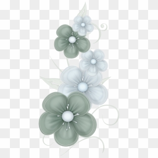 Green Flowers Png By Pvs By Pixievamp Stock - Green Flower Transparent Png, Png Download