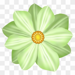 Green Flower Decoration Clipart Image - African Daisy, HD Png Download