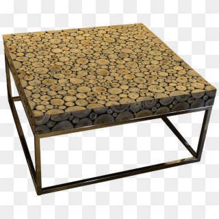 Round Wood Mosaic Coffee Table A - Brinquedo Educativo Aramados, HD Png Download