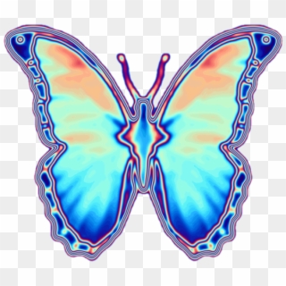Butterfly - Holographic Butterfly Png, Transparent Png