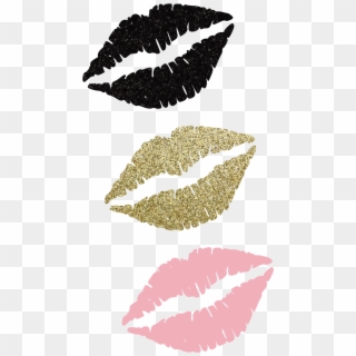 #kiss #besos #beso #glitter #negro #black #rosado #pink - Pink Mary Kay Logo, HD Png Download