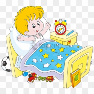 Free Png Baby Waking Up Cartoon Png Image With Transparent - Niño Despertando, Png Download