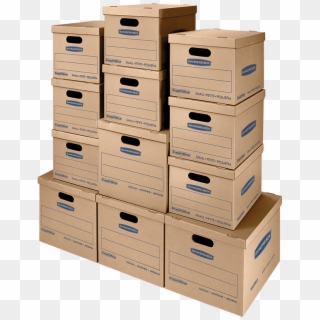 Smoothmove™ Classic Moving Boxes, Small 77142 - Stacks Of Bankers Boxes, HD Png Download
