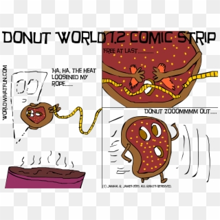 Donut World - Cartoon, HD Png Download