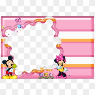 Molduras Png Minie Clipart Minnie Mouse Mickey Mouse - Moldura Minnie Rosa Png, Transparent Png