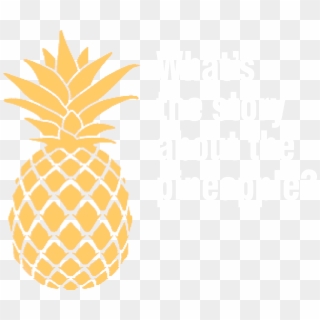 The Gallery For > Pineapple Silhouette - Pineapple Decals, HD Png Download