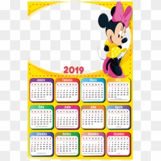 000 × - Calendario 2019 Minnie, HD Png Download
