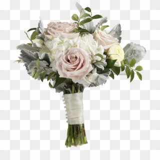 Classic Bouquet With Hydrangeas, Quicksand Roses, Ranunculus, - Garden Roses, HD Png Download
