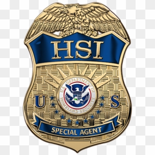 Click And Drag To Re-position The Image, If Desired - Homeland Security Special Agent Badge, HD Png Download