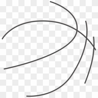 Basketball Outline Clip Art Cliparts Co - Circle, HD Png Download
