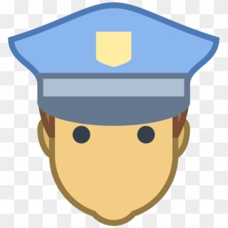 Police Head - Cartoon Police Head Png, Transparent Png