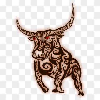 Abstract Bull Medium Image Png Ⓒ - Tribal Ox Tattoo, Transparent Png