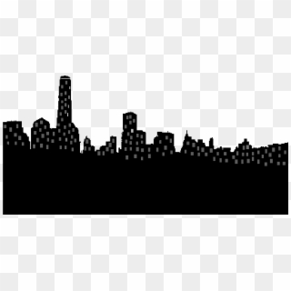 City Skyline Silhouette Png - Tower Block, Transparent Png