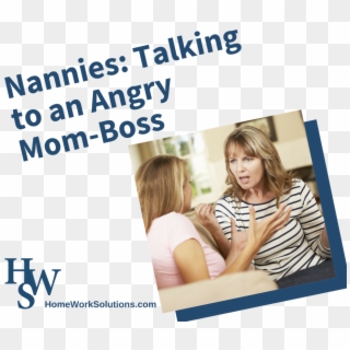 Nannies Talking To An Angry Mom Boss - Book, HD Png Download