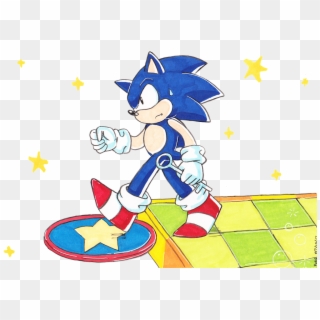 “sonic Slows Down ” - Cartoon, HD Png Download